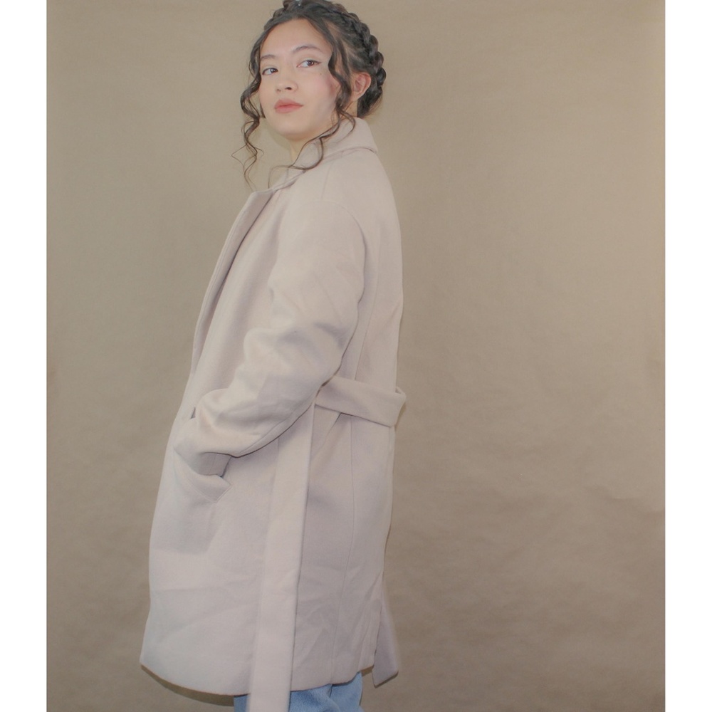 elizabeth and james cream sash peacoat - Picture 2 of 7